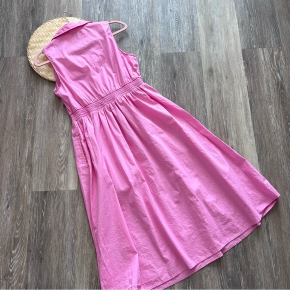 J. Crew pink sleeveless collared midi dress‎ - Picture 9 of 10